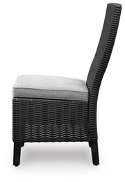 Beachcroft Outdoor Dining Table and 6 Chairs in Black/Light Gray - PKG021235