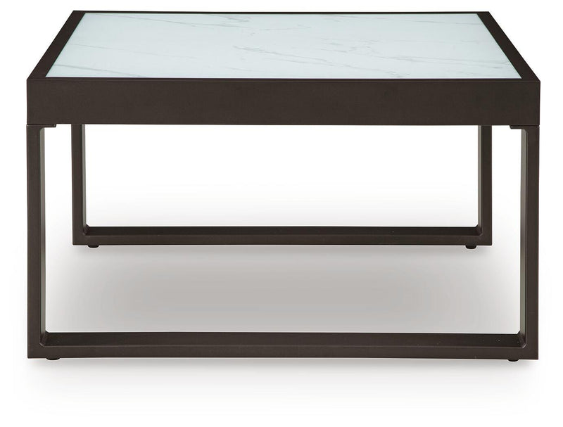 Beachloft 8-Piece Sectional with Ottoman and Coffee Table in Black/Gray - PKG021169