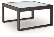 Beachloft 8-Piece Sectional with Ottoman and Coffee Table in Black/Gray - PKG021169