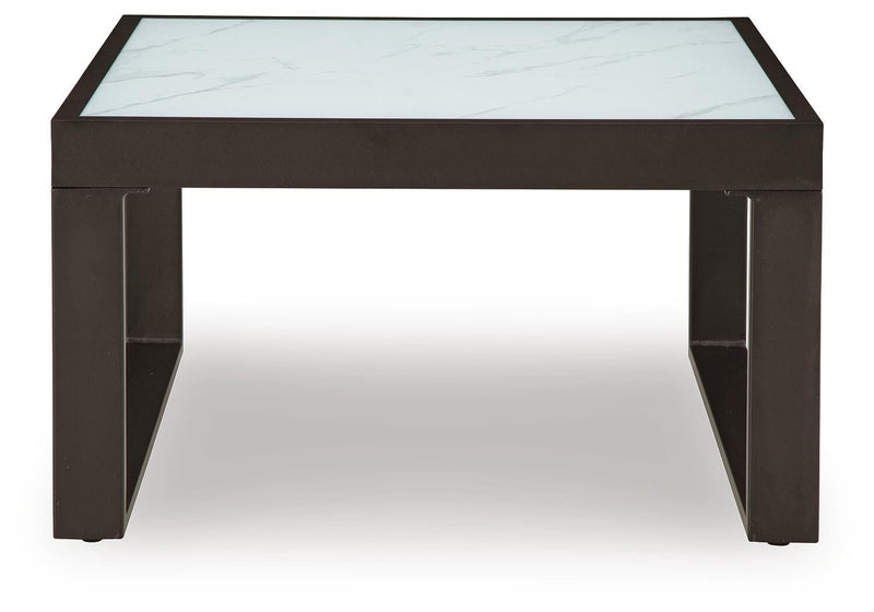 Beachloft 8-Piece Sectional with Ottoman and Coffee Table in Black/Gray - PKG021169