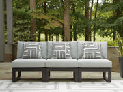 Beachloft Black/Gray 3-Piece Outdoor Sectional - P490P6