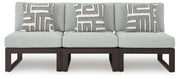 Beachloft Black/Gray 3-Piece Outdoor Sectional - P490P6