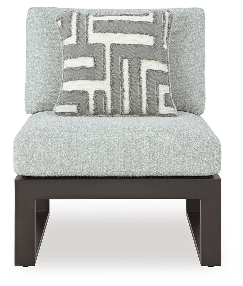 Beachloft Black/Gray 4-Piece Outdoor Sectional - P490P7