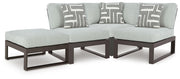 Beachloft Black/Gray 4-Piece Outdoor Sectional - P490P7