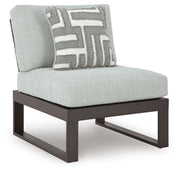 Beachloft Black/Gray 4-Piece Outdoor Sectional - P490P7