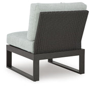 Beachloft Black/Gray 5-Piece Outdoor Sectional - P490P2