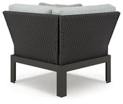 Beachloft Black/Gray 5-Piece Outdoor Sectional - P490P2