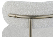 Beacon Boucle Fabric Upholstered Dining Chair in Cream, Set of 2 - 887Cream-C