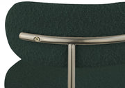 Beacon Boucle Fabric Upholstered Dining Chair in Green, Set of 2 - 887Green-C