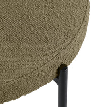 Beacon Boucle Fabric Upholstered Dining Chair in Olive, Set of 2 - 880Olive-C
