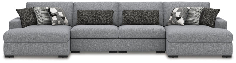 Bealton Salt and Pepper 4-Piece Sectional with Double Chaise - 61305S9