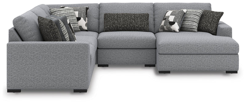 Bealton Salt and Pepper 5-Piece Sectional with Chaise - 61305S7