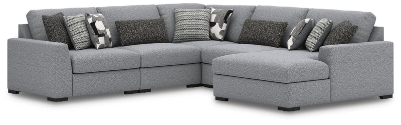 Bealton Salt and Pepper 5-Piece Sectional with Chaise - 61305S7