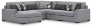 Bealton Salt and Pepper 5-Piece Sectional with Chaise - 61305S8