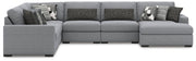 Bealton Salt and Pepper 6-Piece Sectional with Chaise - 61305S12