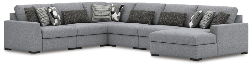 Bealton Salt and Pepper 6-Piece Sectional with Chaise - 61305S12