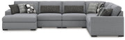 Bealton Salt and Pepper 6-Piece Sectional with Chaise - 61305S13