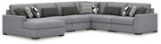Bealton Salt and Pepper 6-Piece Sectional with Chaise - 61305S13