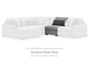Bealton Salt and Pepper Armless Chair - 6130546