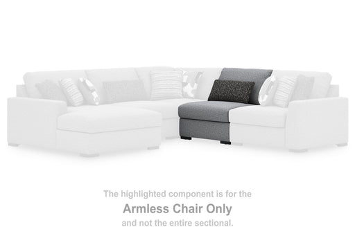 Bealton Salt and Pepper Armless Chair - 6130546