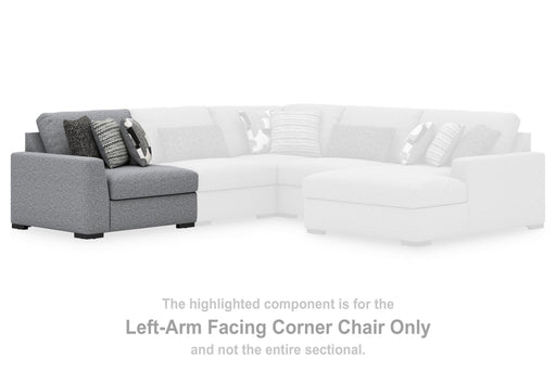 Bealton Salt and Pepper Left-Arm Facing Corner Chair - 6130564