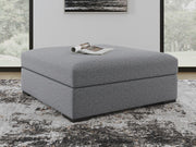 Bealton Salt and Pepper Oversized Accent Ottoman - 6130508
