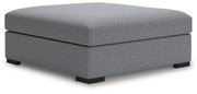 Bealton Salt and Pepper Oversized Accent Ottoman - 6130508