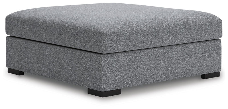 Bealton Salt and Pepper Oversized Accent Ottoman - 6130508