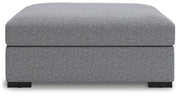 Bealton Salt and Pepper Oversized Accent Ottoman - 6130508