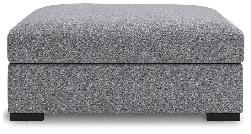 Bealton Salt and Pepper Oversized Accent Ottoman - 6130508