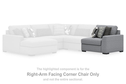 Bealton Salt and Pepper Right-Arm Facing Corner Chair - 6130565
