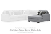Bealton Salt and Pepper Right-Arm Facing Corner Chaise - 6130517