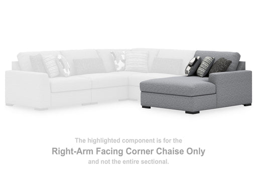 Bealton Salt and Pepper Right-Arm Facing Corner Chaise - 6130517