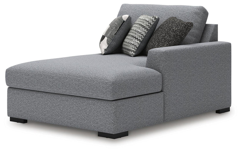 Bealton Salt and Pepper Right-Arm Facing Corner Chaise - 6130517