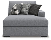 Bealton Salt and Pepper Right-Arm Facing Corner Chaise - 6130517