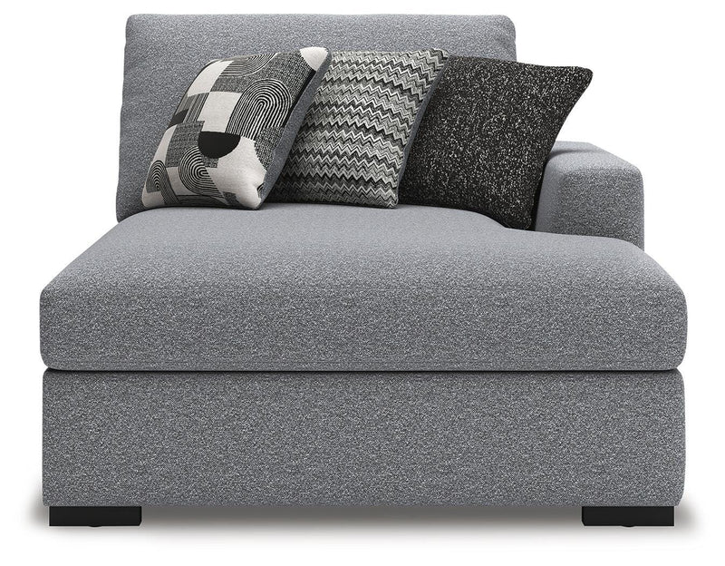 Bealton Salt and Pepper Right-Arm Facing Corner Chaise - 6130517