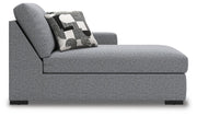 Bealton Salt and Pepper Right-Arm Facing Corner Chaise - 6130517