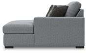 Bealton Salt and Pepper Right-Arm Facing Corner Chaise - 6130517