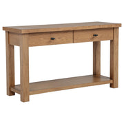 Beasley 2-Drawer Wood Console Table Golden Oak - 723329