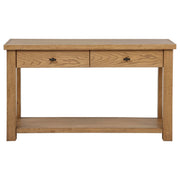 Beasley 2-Drawer Wood Console Table Golden Oak - 723329