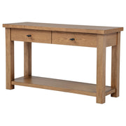 Beasley 2-Drawer Wood Console Table Golden Oak - 723329