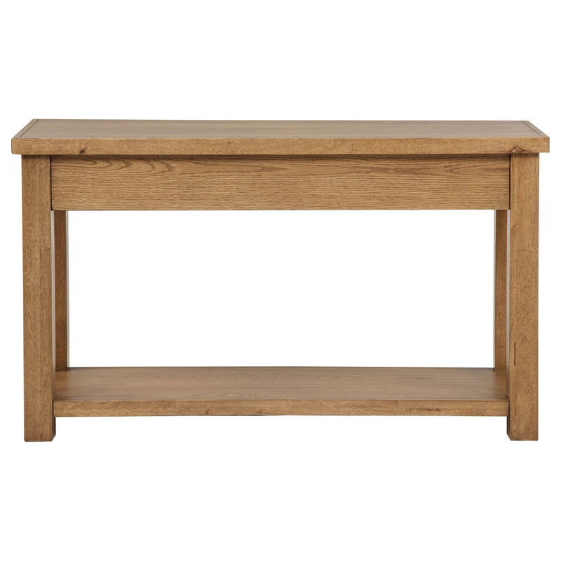 Beasley 2-Drawer Wood Console Table Golden Oak - 723329