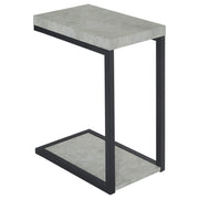 Beck Engineered Wood C-Shape Sofa Side Table Cement - 902933