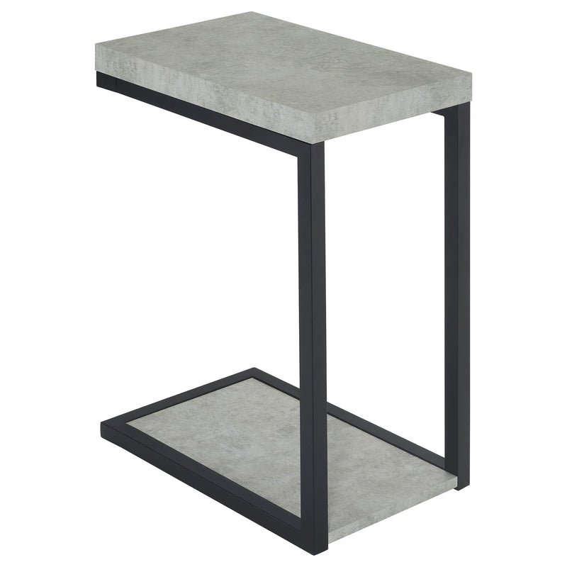 Beck Engineered Wood C-Shape Sofa Side Table Cement - 902933
