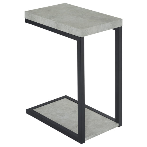 Beck Engineered Wood C-Shape Sofa Side Table Cement - 902933
