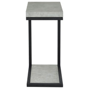 Beck Engineered Wood C-Shape Sofa Side Table Cement - 902933