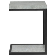 Beck Engineered Wood C-Shape Sofa Side Table Cement - 902933