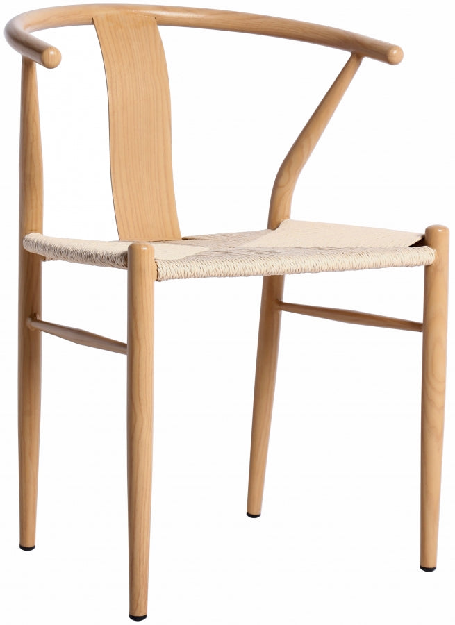 Beck Hand Woven Rope Dining Chair in Natural, Set of 2 - 893Oak-C