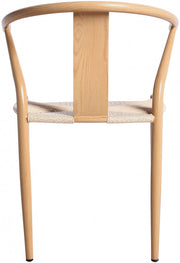 Beck Hand Woven Rope Dining Chair in Natural, Set of 2 - 893Oak-C