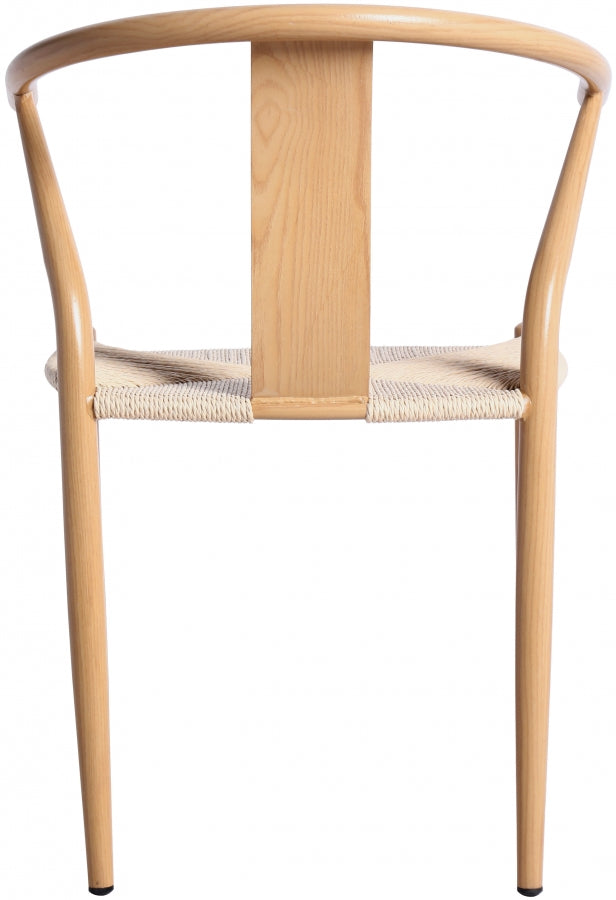 Beck Hand Woven Rope Dining Chair in Natural, Set of 2 - 893Oak-C